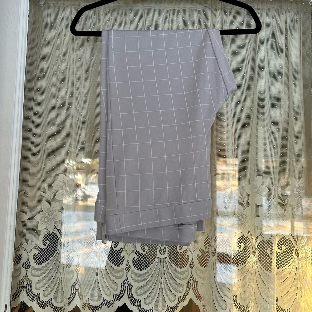 Gray Checkered Pants